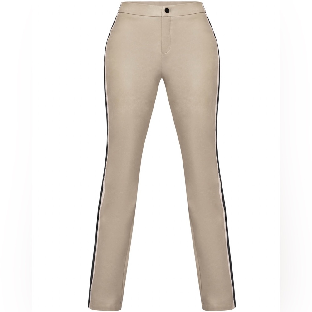 Waydamin Vegan Leather Moto Pants